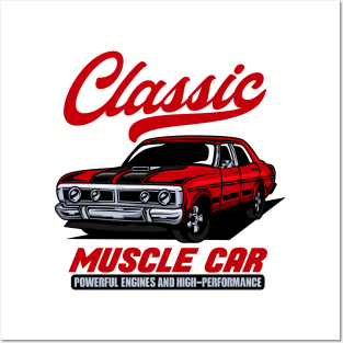 CLASSIC MUSCLE CAR Posters and Art